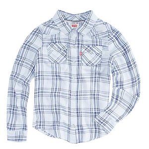 Levi's Girls' Little Long Sleeve Button Up Shirt